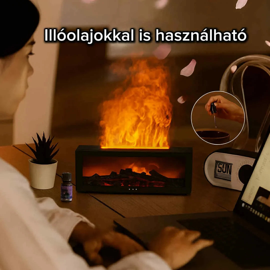 Aroma Diffúzor - 7 színű LED fénnyel